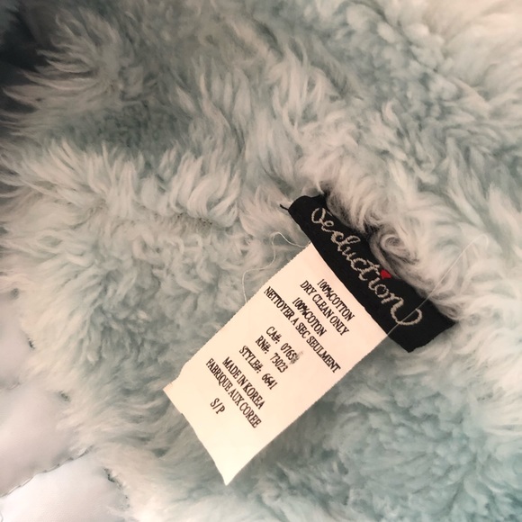 Fur Jean Jacket Light Blue - Picture 4 of 4